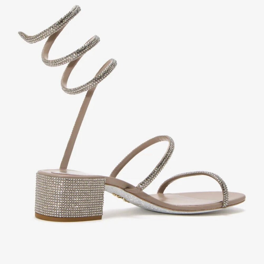 Rene Caovilla Cleo Sandals.  SZ 37 - Picture 4 of 11